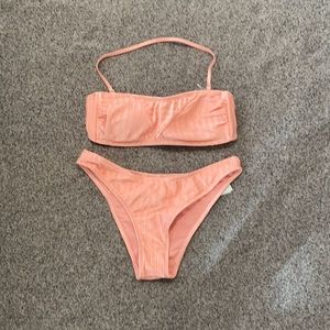 The Bikini Lab Peach Two Piece Swimsuit